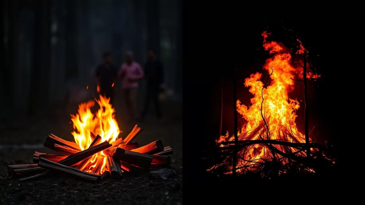 Fogo controlado vs. fogo descontrolado nos sonhos