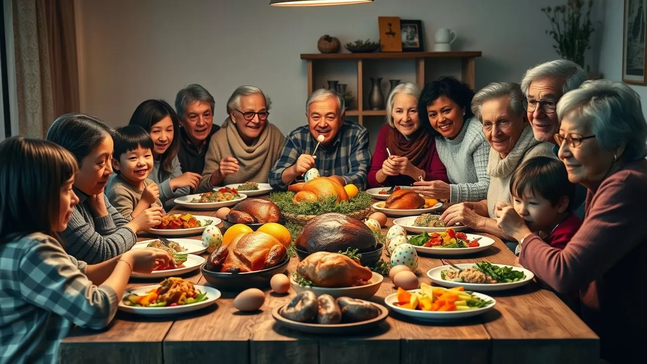Sonhos de família durante a Páscoa