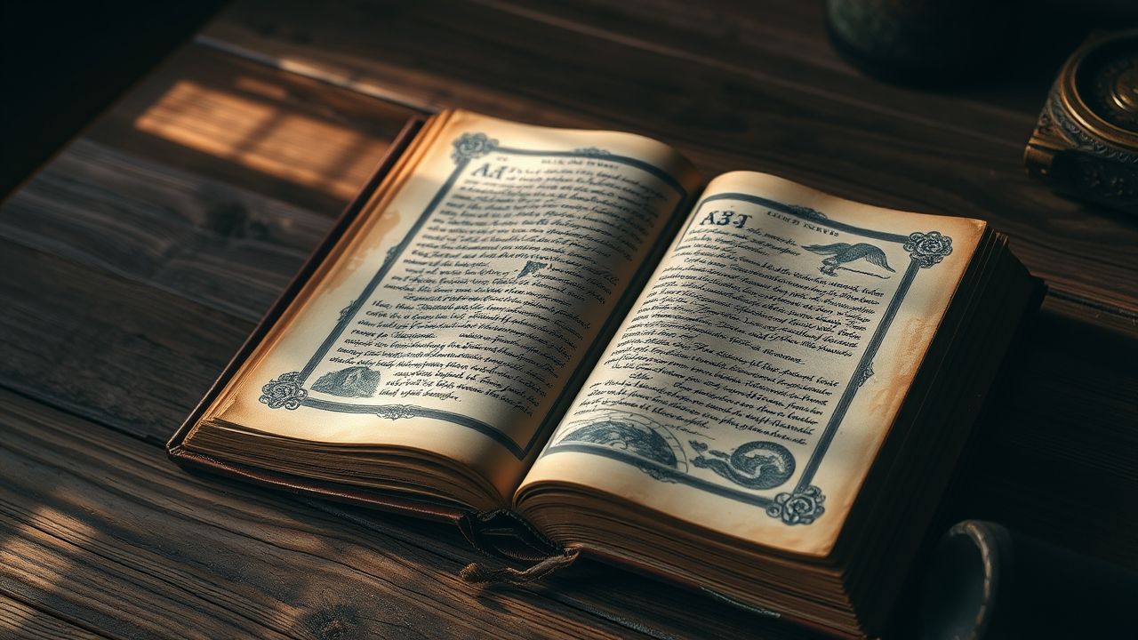Interpretação de sonhos com livro antigo